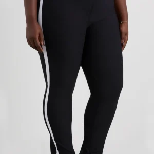Shop Aje ATHLETICA Contrast Split Hem Legging 205 Black