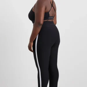 Shop Aje ATHLETICA Contrast Split Hem Legging 205 Black
