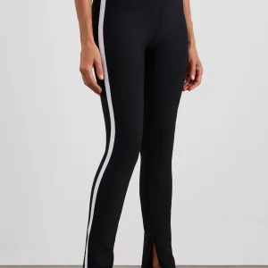 Shop Aje ATHLETICA Contrast Split Hem Legging 205 Black