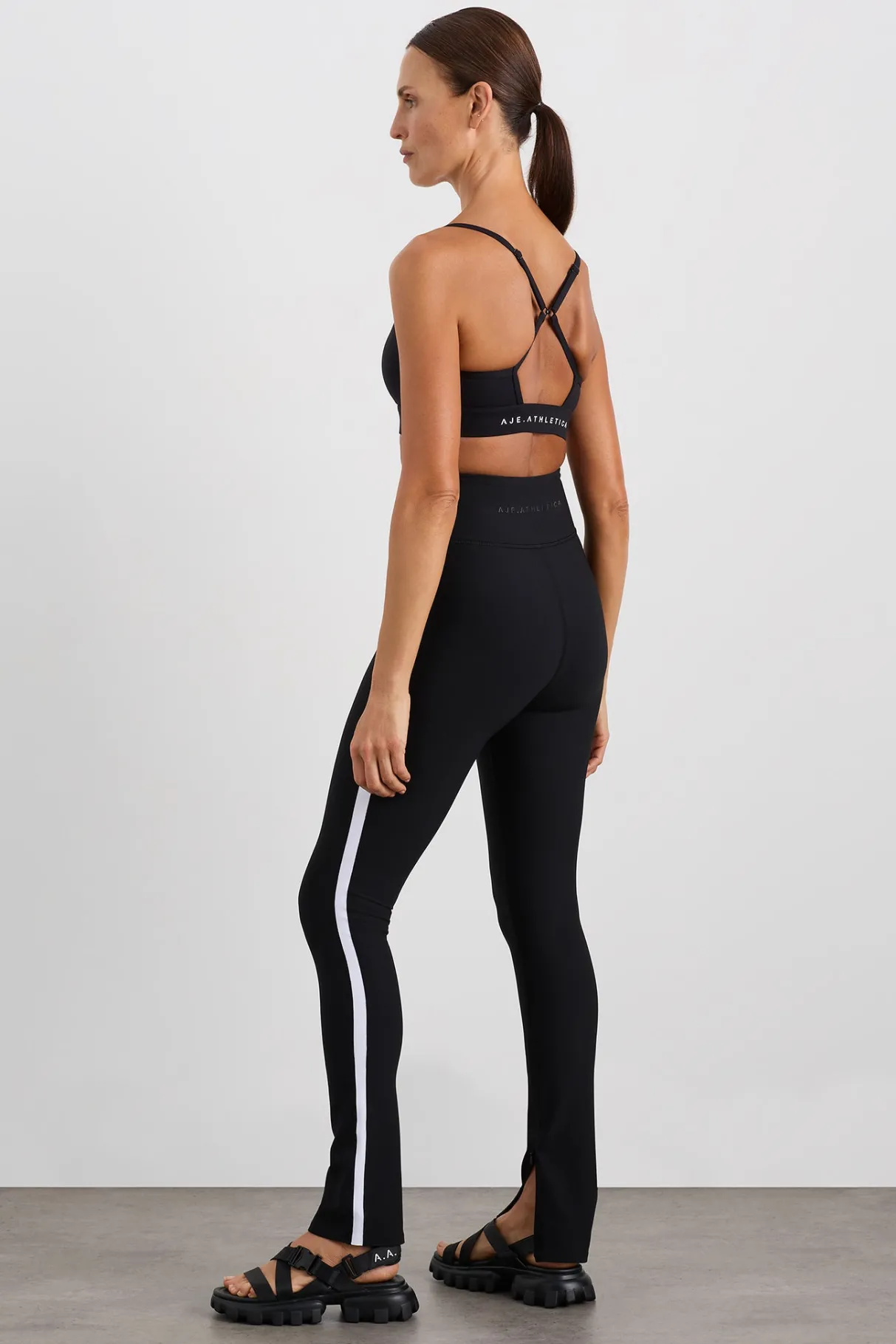contrast_split_hem_legging__5.webp Shop Aje ATHLETICA Contrast Split Hem Legging 205 Black