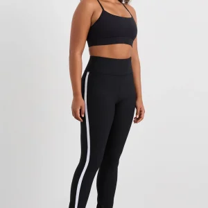 Shop Aje ATHLETICA Contrast Split Hem Legging 205 Black