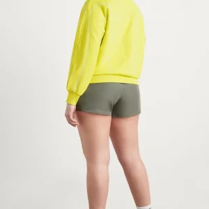 Hot Aje ATHLETICA Contrast Stitch Crew Jumper 419 Citrus Yellow