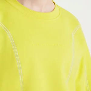 Hot Aje ATHLETICA Contrast Stitch Crew Jumper 419 Citrus Yellow