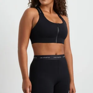 Discount Aje ATHLETICA Contrast Zip Sports Bra 304 Black/White