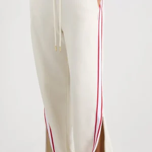 Discount Aje ATHLETICA Contrast Zip Trackpants 504 Ecru