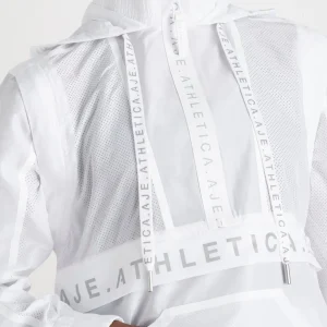 New Aje ATHLETICA Convertible Windbreaker Jacket 701 White
