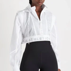 New Aje ATHLETICA Convertible Windbreaker Jacket 701 White