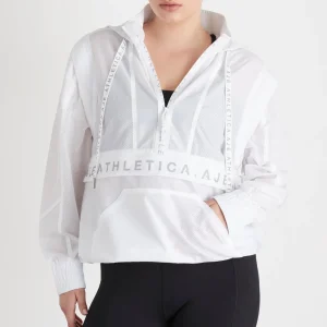 New Aje ATHLETICA Convertible Windbreaker Jacket 701 White