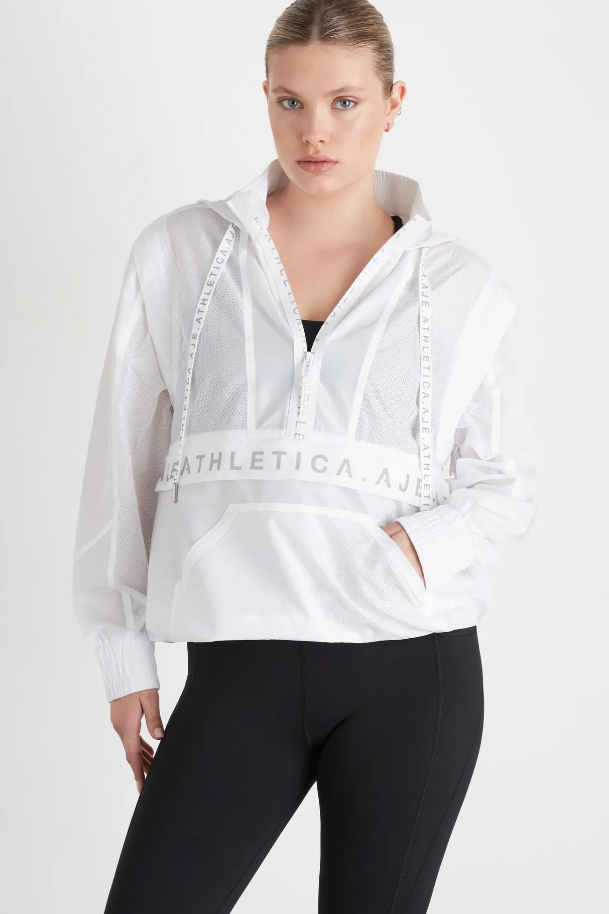 convertible_windbreaker_jacket__7.webp New Aje ATHLETICA Convertible Windbreaker Jacket 701 White