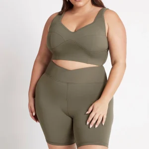 Best Aje ATHLETICA Corset Crop Top 312 Forest Green
