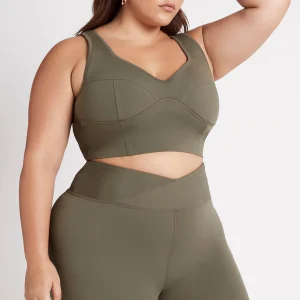 Best Aje ATHLETICA Corset Crop Top 312 Forest Green
