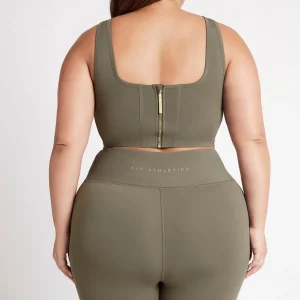 Best Aje ATHLETICA Corset Crop Top 312 Forest Green
