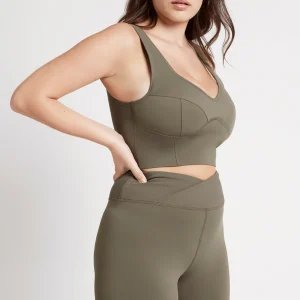 Best Aje ATHLETICA Corset Crop Top 312 Forest Green
