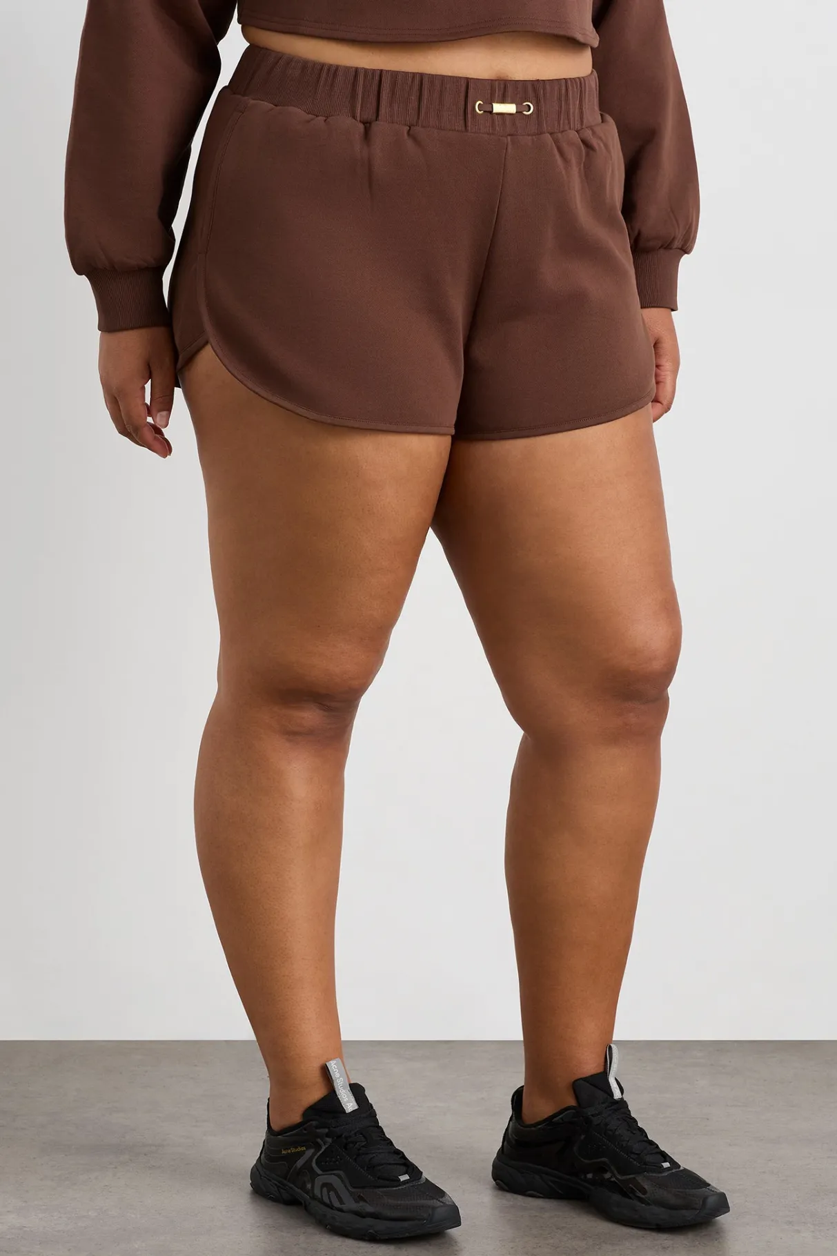 cotton_crossover_shorts__11.webp New Aje ATHLETICA Cotton Crossover Shorts 603 Dark Chocolate Brown