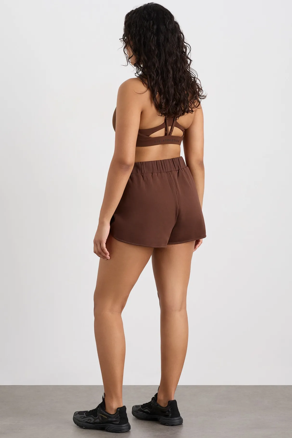 cotton_crossover_shorts__9.webp New Aje ATHLETICA Cotton Crossover Shorts 603 Dark Chocolate Brown
