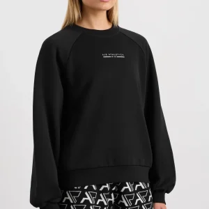 Cheap Aje ATHLETICA Crew Neck Raglan Jumper 436 Black