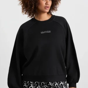 Cheap Aje ATHLETICA Crew Neck Raglan Jumper 436 Black