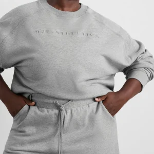 Flash Sale Aje ATHLETICA Crew Neck Sweater 401 Grey Marle