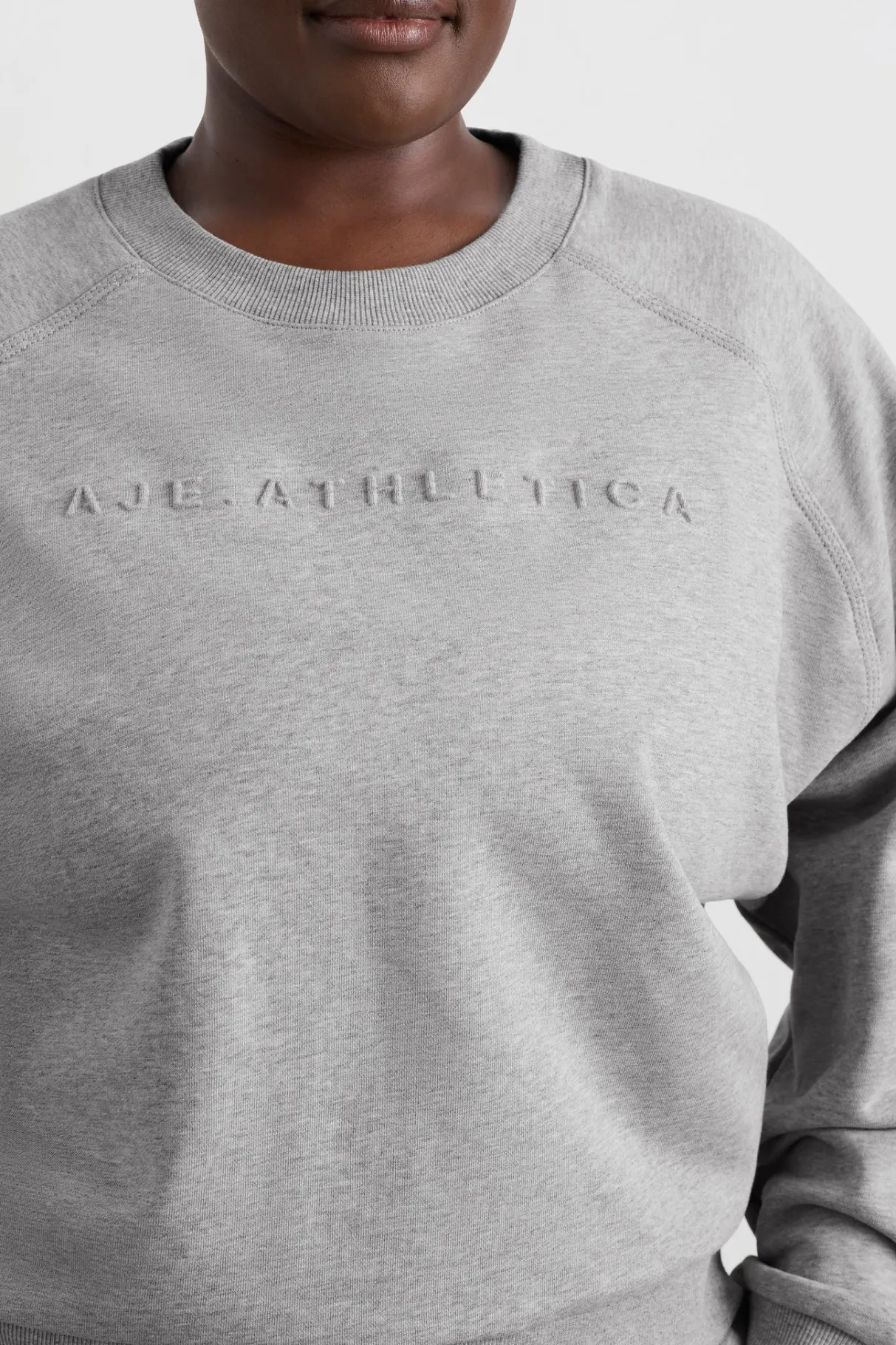 crew_neck_sweater__12-1.webp Flash Sale Aje ATHLETICA Crew Neck Sweater 401 Grey Marle
