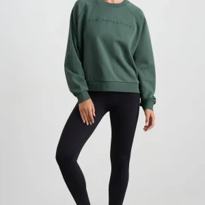 Fashion Aje ATHLETICA Crew Neck Sweater 401 Moss Green