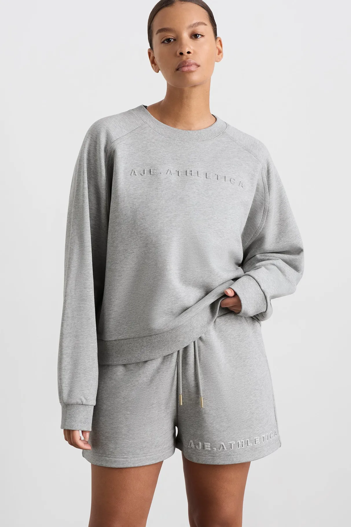 crew_neck_sweater__5-1.webp Flash Sale Aje ATHLETICA Crew Neck Sweater 401 Grey Marle