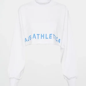 Store Aje ATHLETICA Crop Cut Out Crew Jumper 416 White/Cerulean Blue