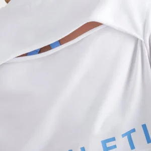 Store Aje ATHLETICA Crop Cut Out Crew Jumper 416 White/Cerulean Blue