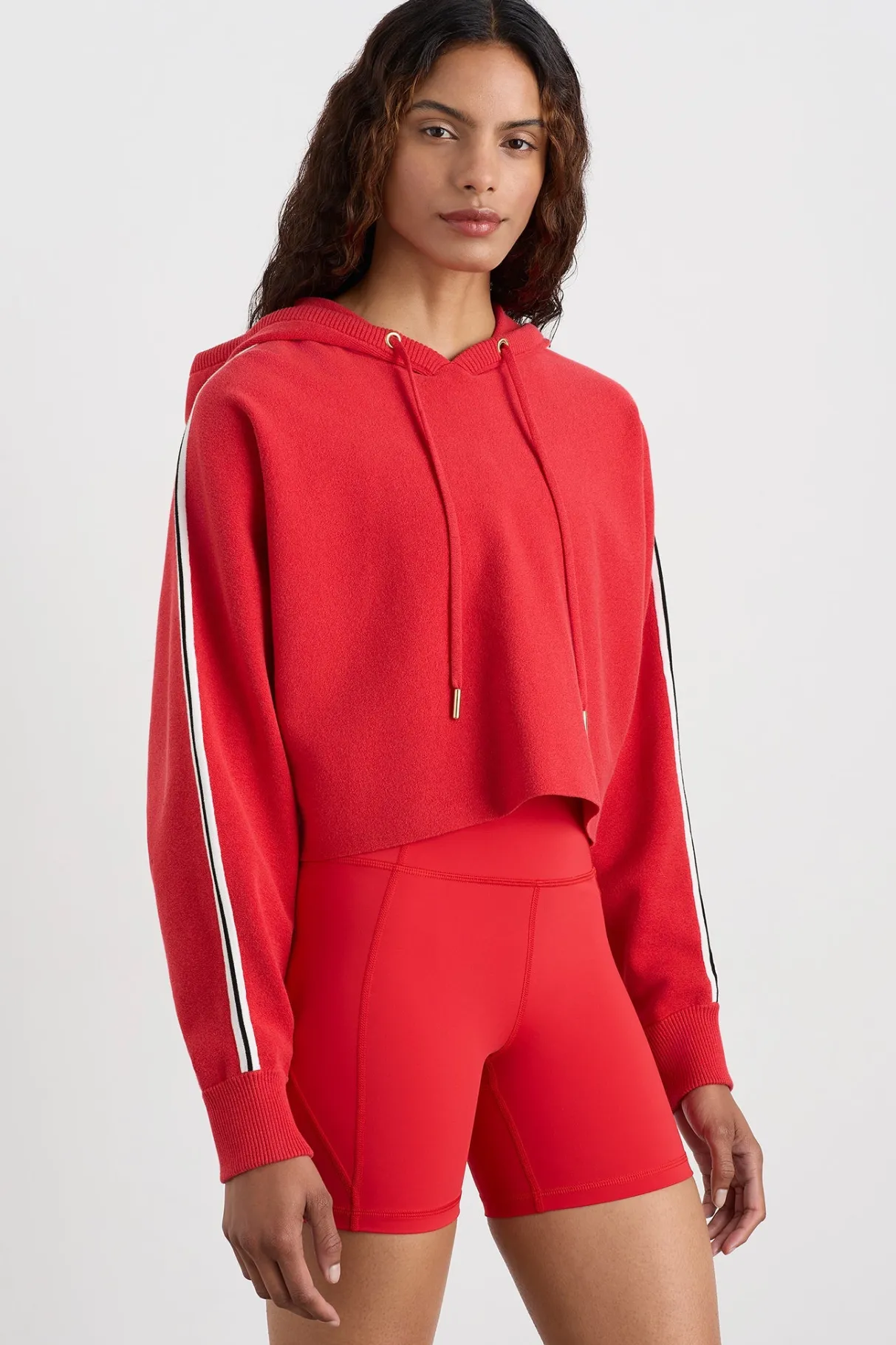 crop_knit_hoodie__0.webp Sale Aje ATHLETICA Crop Knit Hoodie 405 Passionate Red