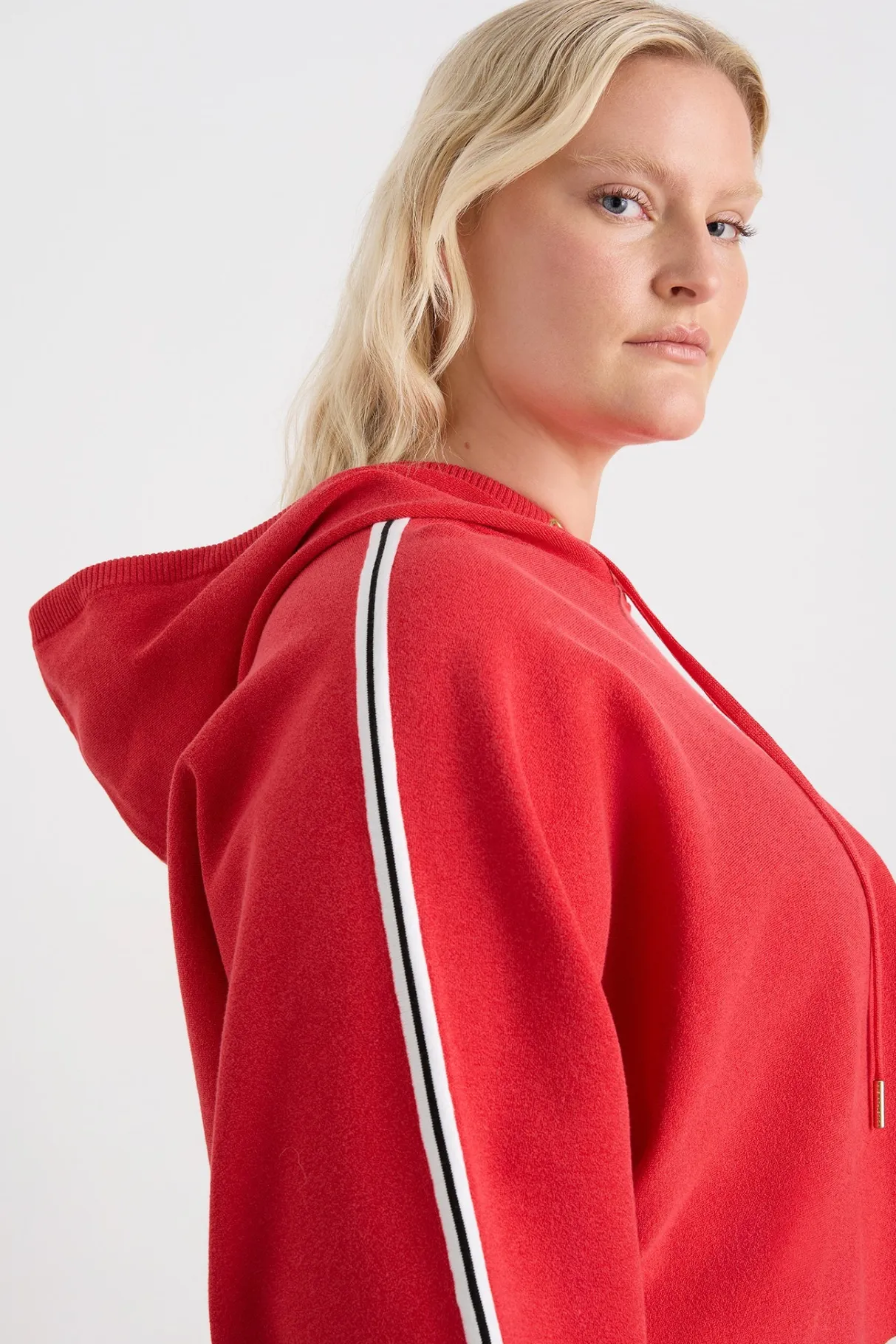 crop_knit_hoodie__12.webp Sale Aje ATHLETICA Crop Knit Hoodie 405 Passionate Red