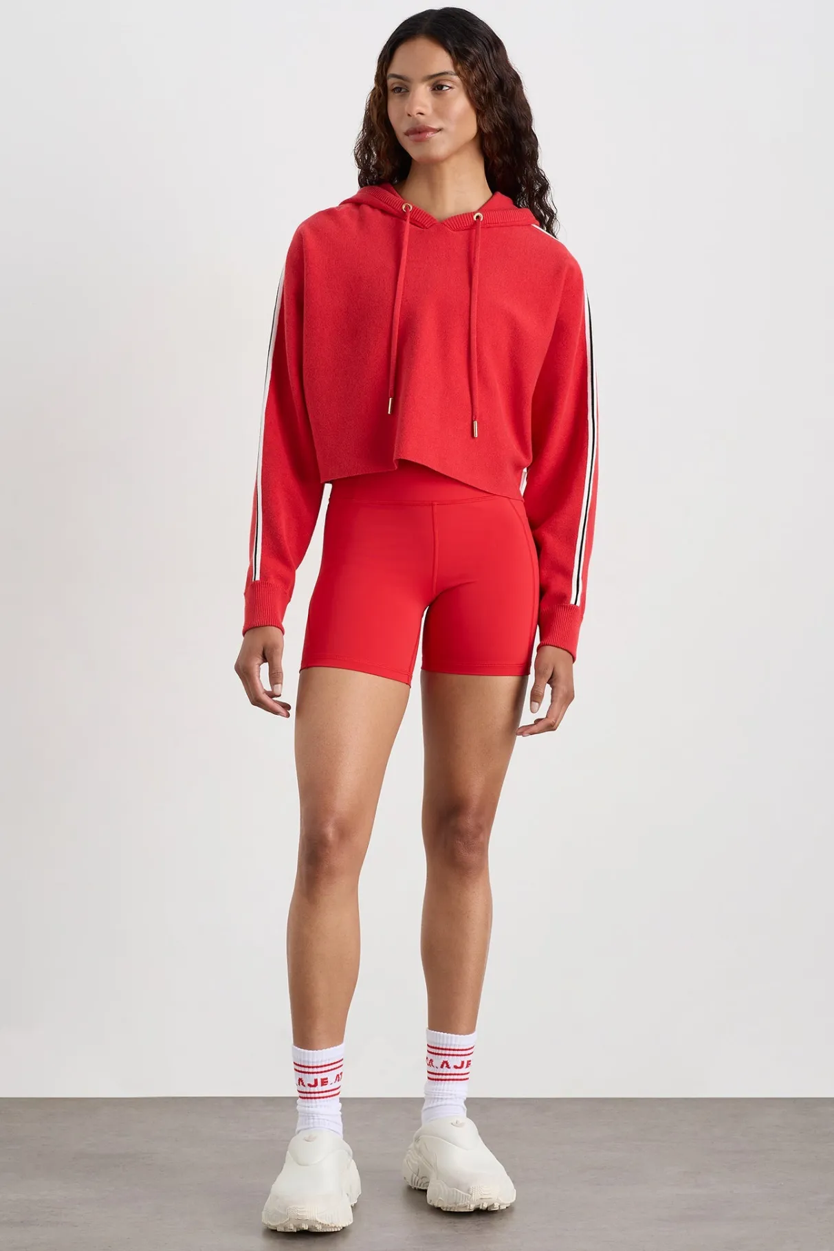 crop_knit_hoodie__3.webp Sale Aje ATHLETICA Crop Knit Hoodie 405 Passionate Red