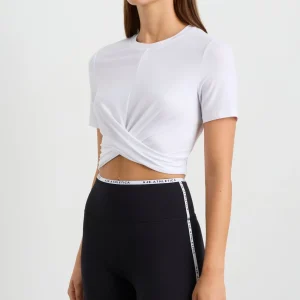 Best Aje ATHLETICA Crop Twist Front Tee 130 White