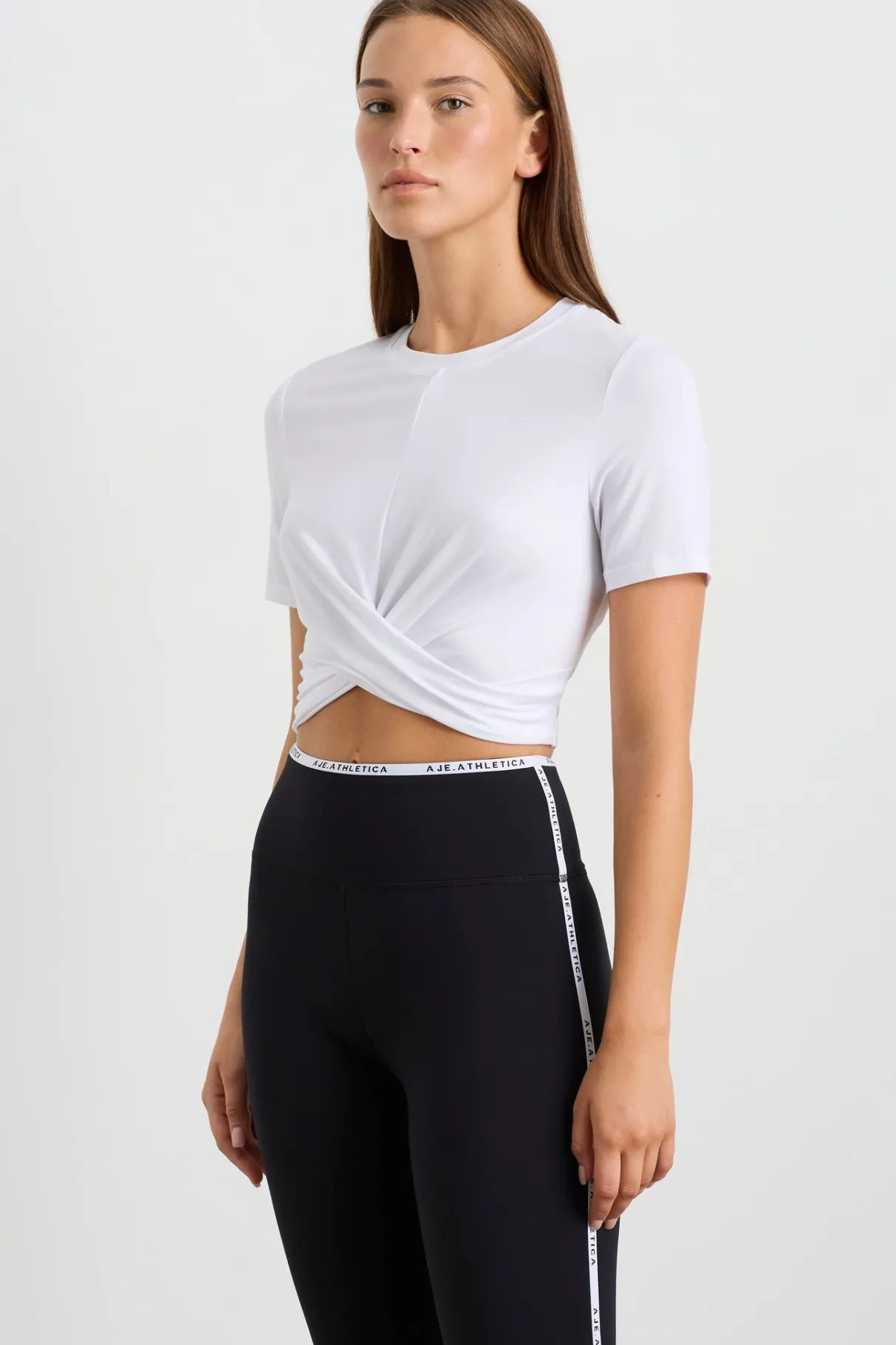 crop_twist_front_tee__0.webp Best Aje ATHLETICA Crop Twist Front Tee 130 White