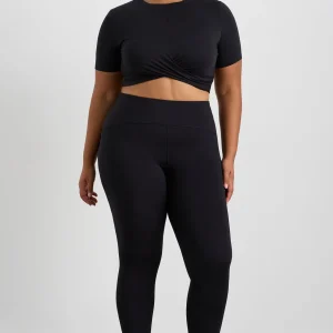 Outlet Aje ATHLETICA Crop Twist Front Tee 130 Black