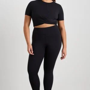Outlet Aje ATHLETICA Crop Twist Front Tee 130 Black