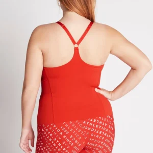 Sale Aje ATHLETICA Cropped Adjustable Strap Racerback Tank 117 Garnet Red