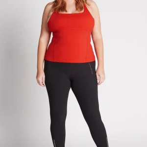 Sale Aje ATHLETICA Cropped Adjustable Strap Racerback Tank 117 Garnet Red