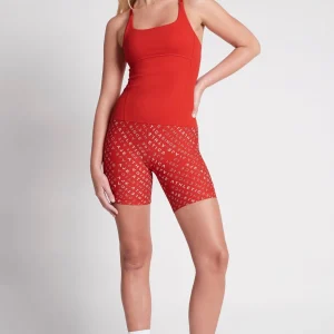 Sale Aje ATHLETICA Cropped Adjustable Strap Racerback Tank 117 Garnet Red