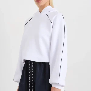 Online Aje ATHLETICA Cropped Contrast Hoodie 405 White