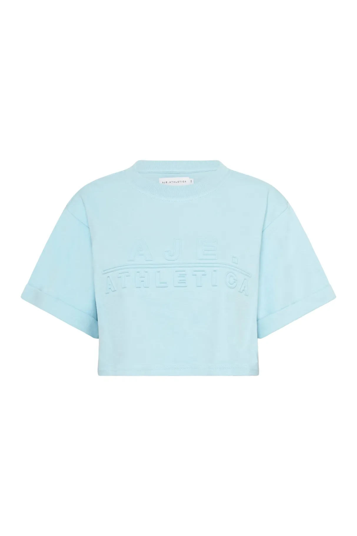 cropped_embossed_classic_logo_tshirt__1-1.webp Hot Aje ATHLETICA Cropped Embossed Classic Logo T-Shirt 105 Ice Blue