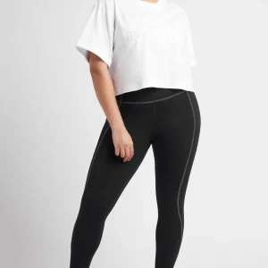Hot Aje ATHLETICA Cropped Embossed Classic Logo T-Shirt 105 White