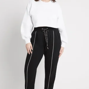 Best Sale Aje ATHLETICA Cropped Embossed Logo Crew Jumper 413 White