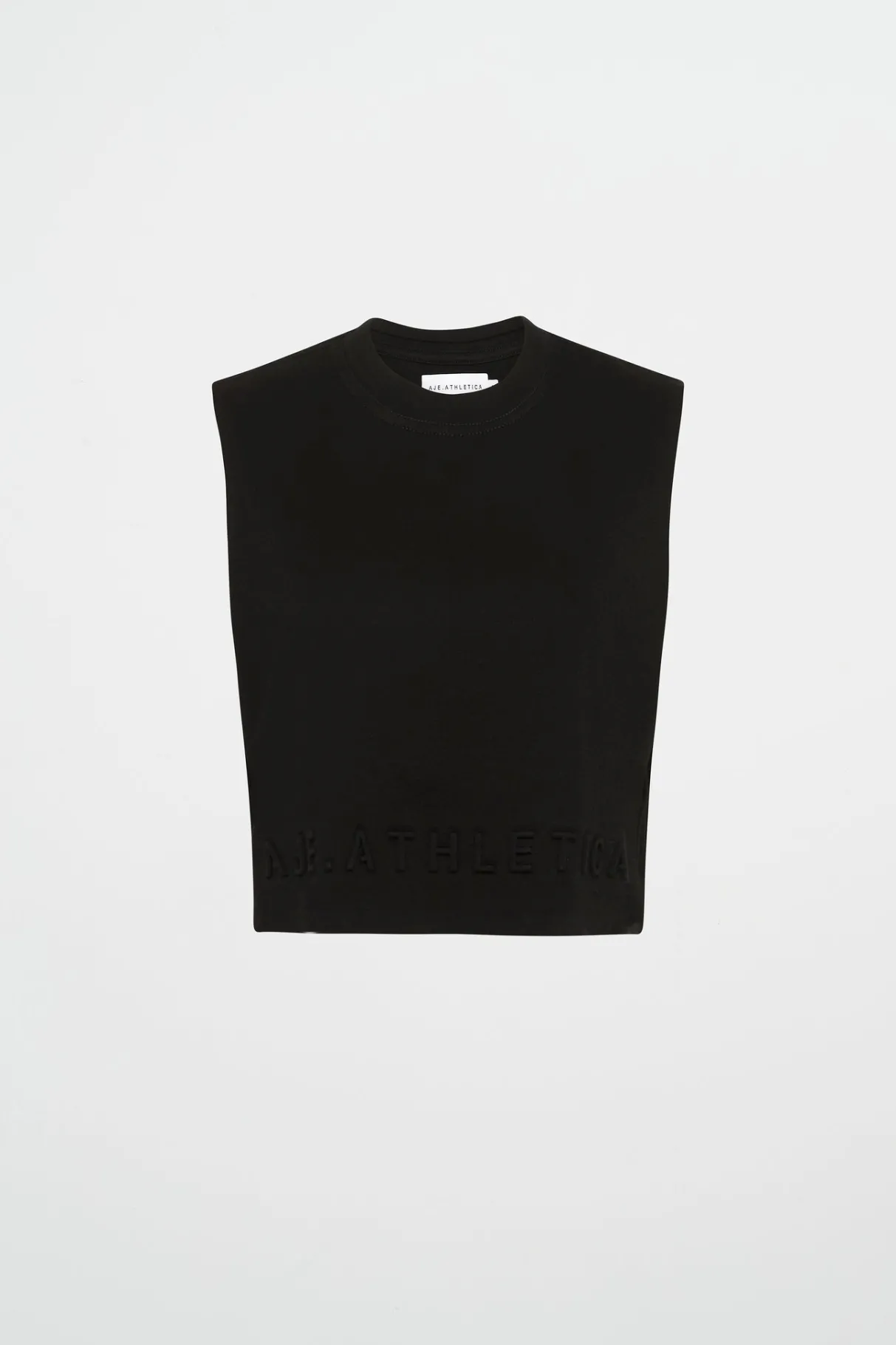 cropped_embossed_signature_logo_tank__1.webp Cheap Aje ATHLETICA Cropped Embossed Signature Logo Tank 106 Black