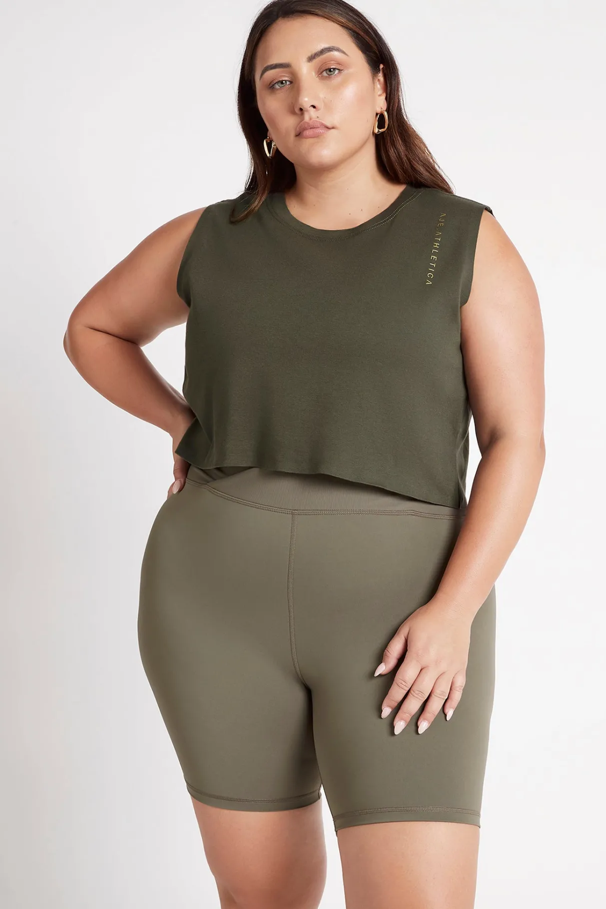 cropped_embossed_signature_logo_tank__12-4.webp Best Aje ATHLETICA Cropped Embossed Signature Logo Tank 112 Forest Green