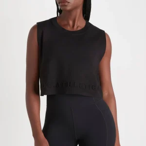 Cheap Aje ATHLETICA Cropped Embossed Signature Logo Tank 106 Black