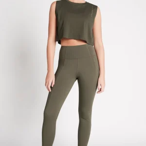 Best Aje ATHLETICA Cropped Embossed Signature Logo Tank 112 Forest Green