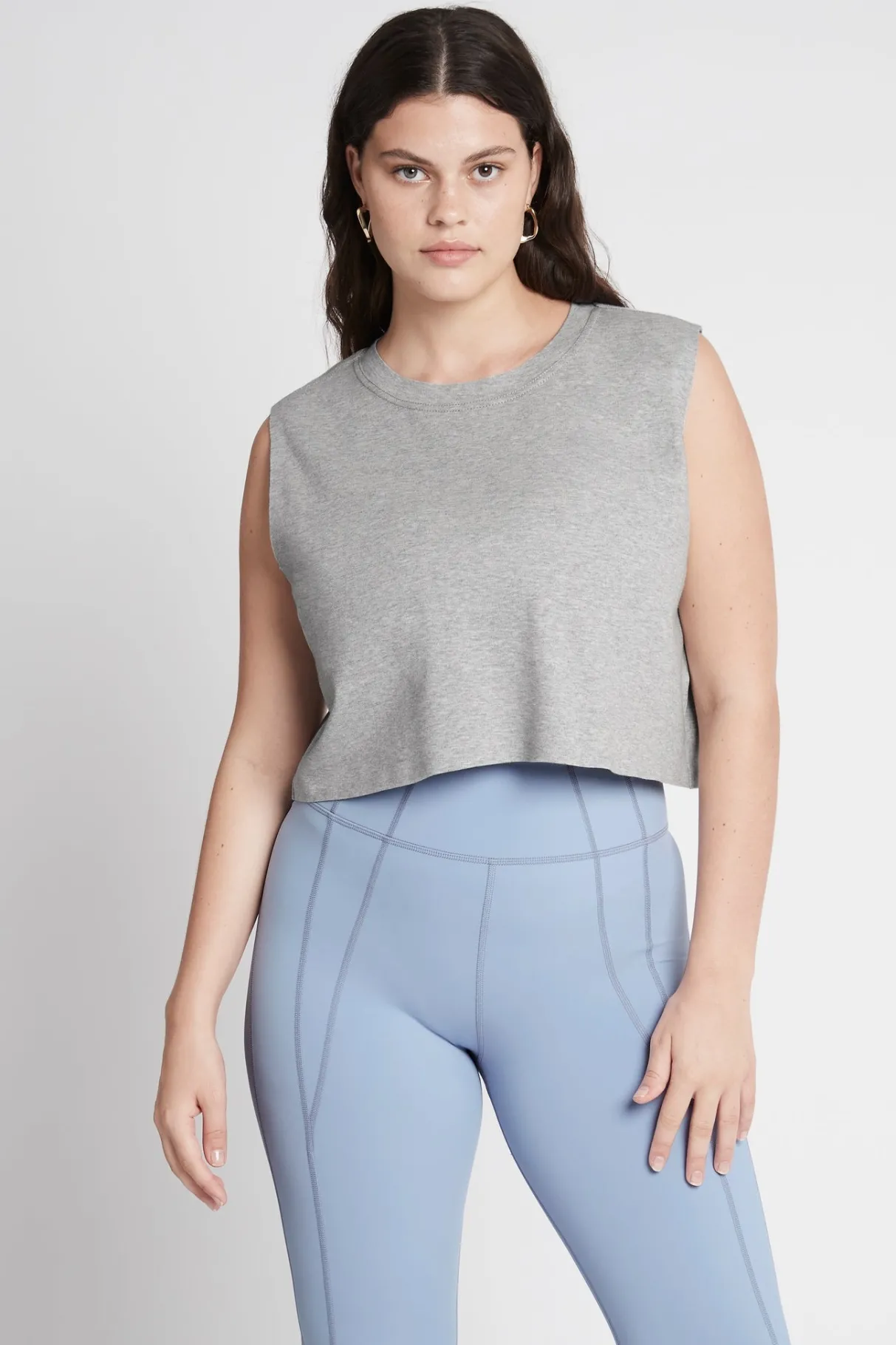cropped_embossed_signature_logo_tank__6-1.webp Online Aje ATHLETICA Cropped Embossed Signature Logo Tank 112 Grey Marle