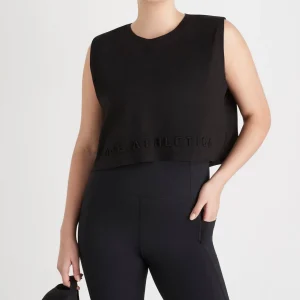 Cheap Aje ATHLETICA Cropped Embossed Signature Logo Tank 106 Black