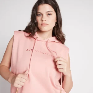 Clearance Aje ATHLETICA Cropped Established Short Sleeve Hoodie 402 Rose Quartz