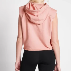 Clearance Aje ATHLETICA Cropped Established Short Sleeve Hoodie 402 Rose Quartz