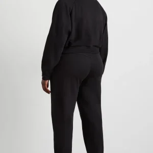 Discount Aje ATHLETICA Cropped Fleece Funnel Neck Jumper 408 Black